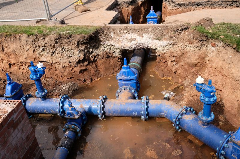 Main Water Line Installation detail